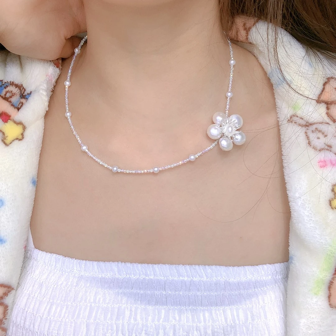 银S925镶嵌耳饰淡水珍珠