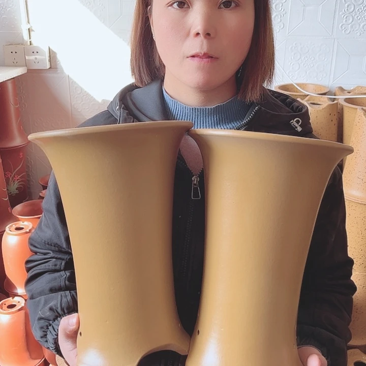 紫砂宜兴紫砂花盆