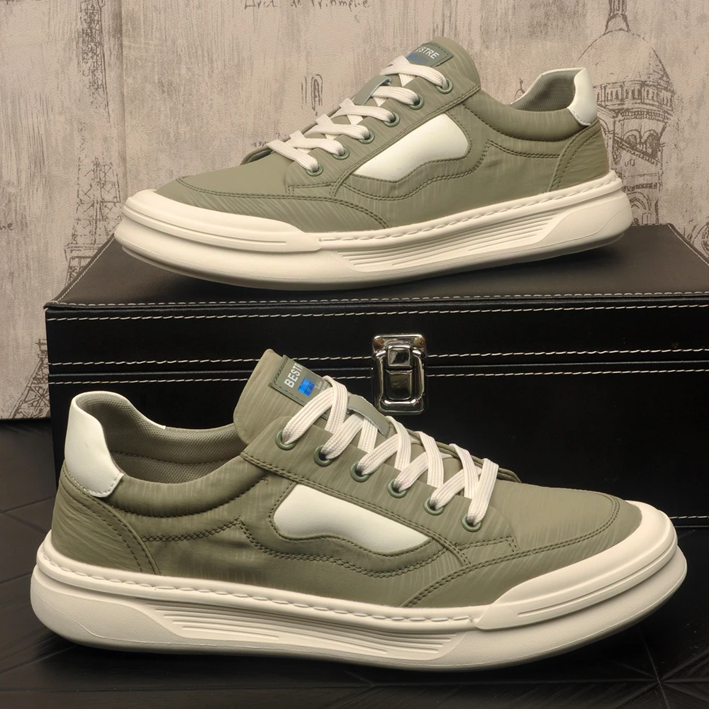 帆布男鞋夏季2025新款透气薄款潮鞋冰丝软底通勤布鞋男士休闲板鞋