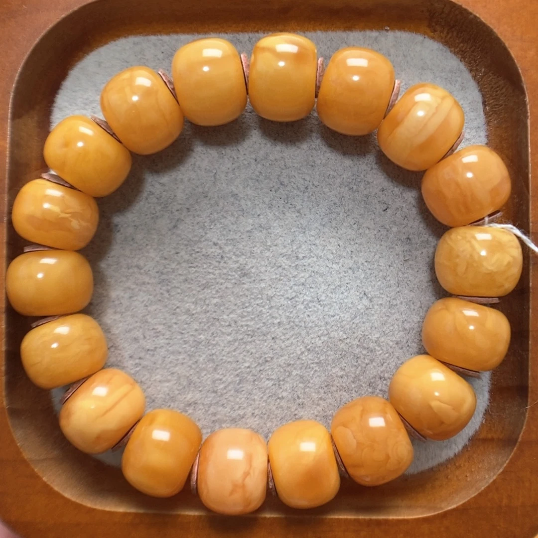 蜜蜡未镶嵌手串蜜蜡