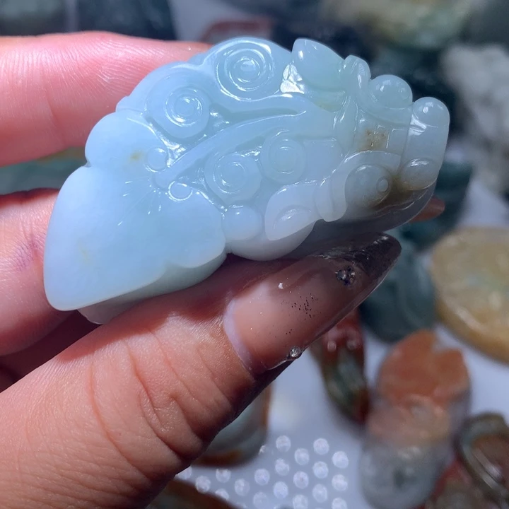 翡翠未镶嵌颈饰保真天然A货翡翠