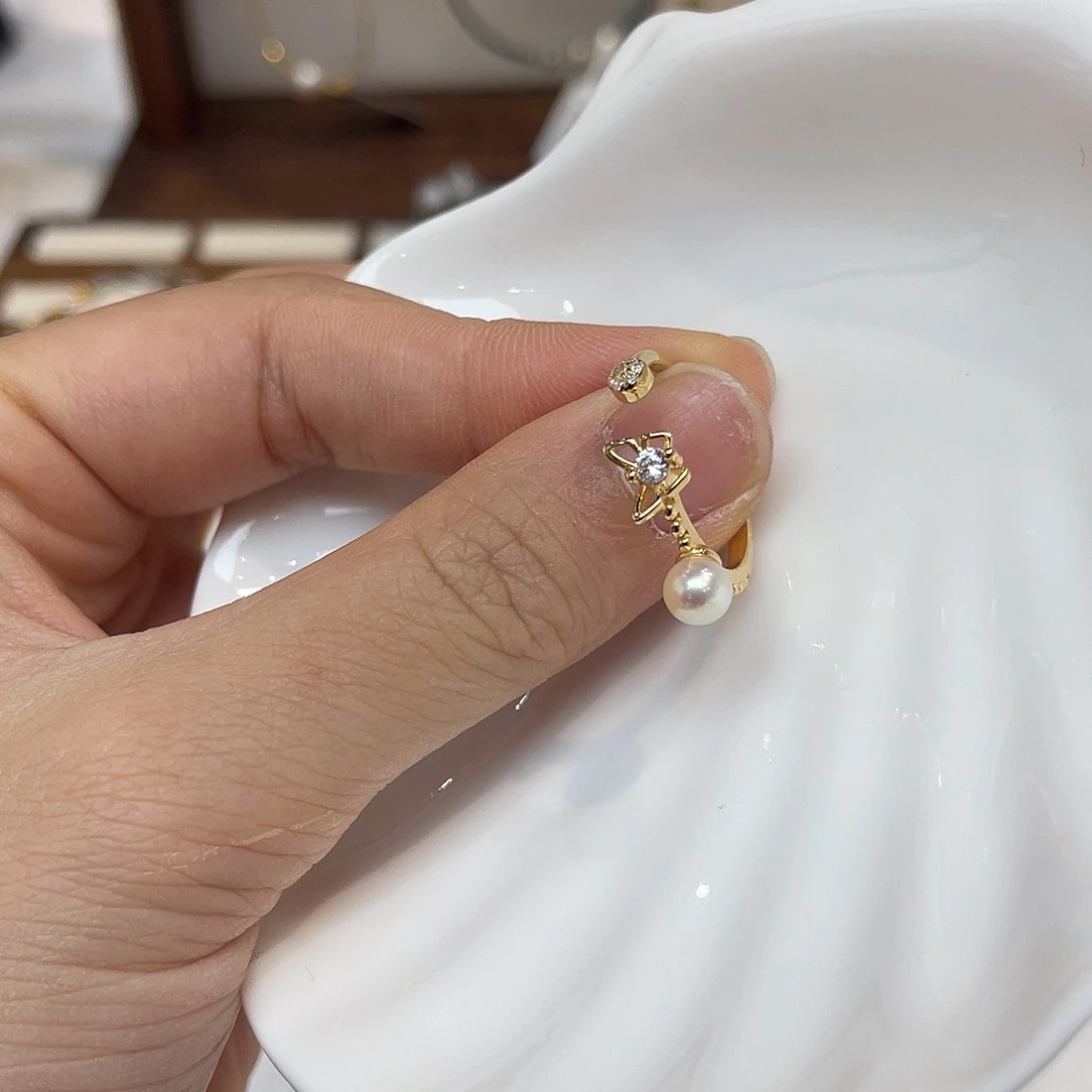 银S925镶嵌戒指海水珍珠