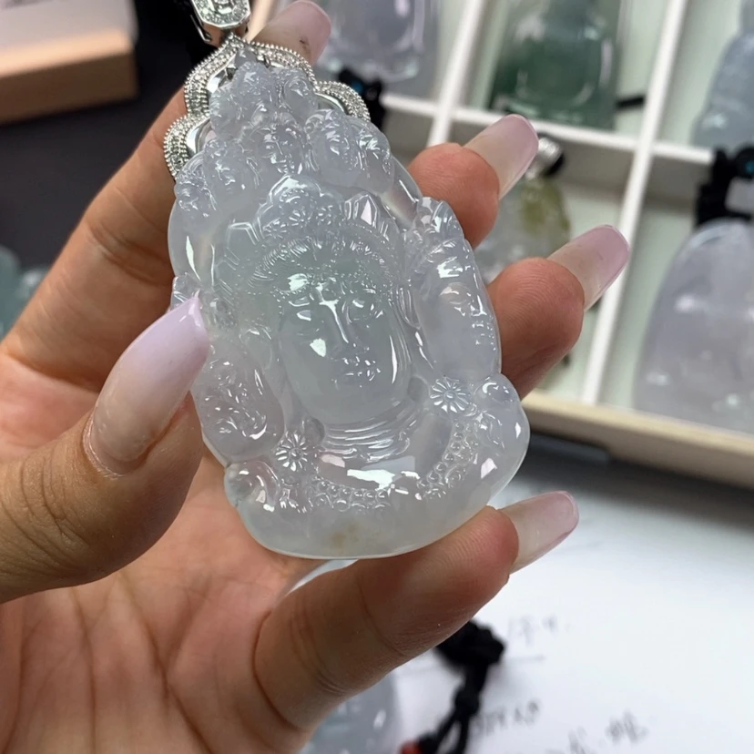 【闪购商品】颈饰18K金镶嵌翡翠好***来翡翠