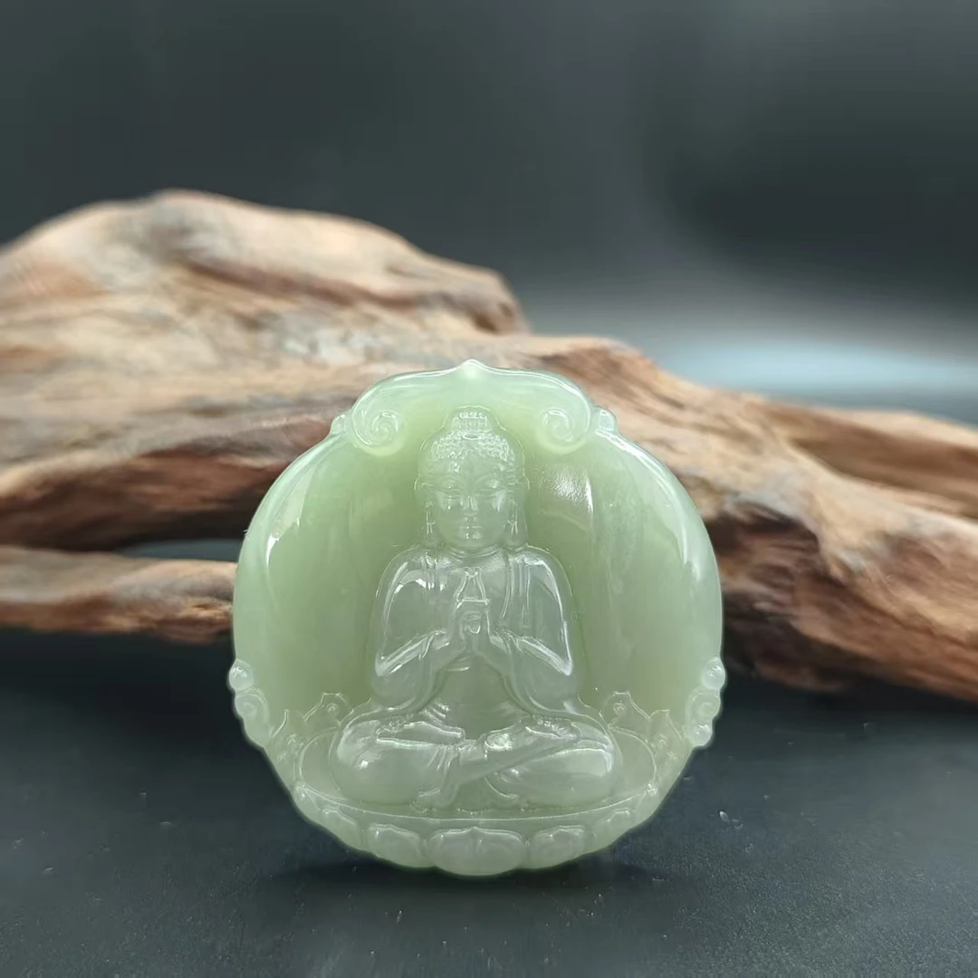 Q和田玉大日如来吊坠2853