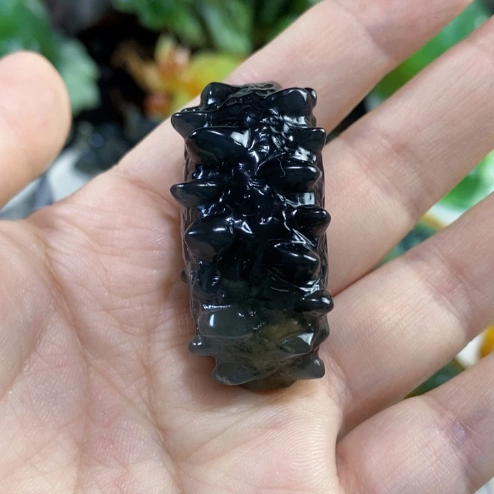 未镶嵌岫玉手把件