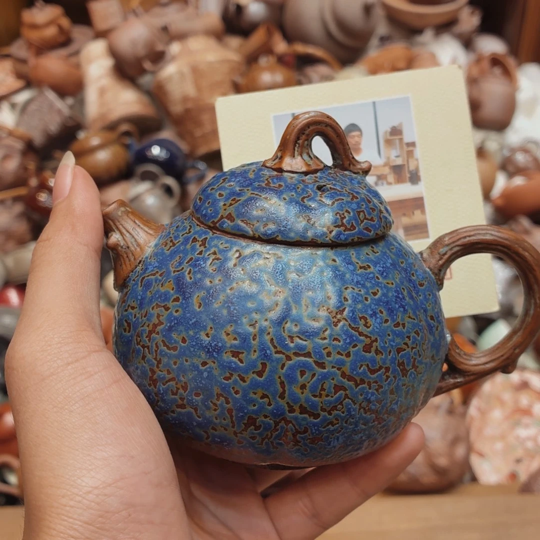 柴烧老岩泥手工茶器皿