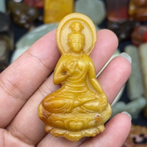 和田玉未镶嵌颈饰27