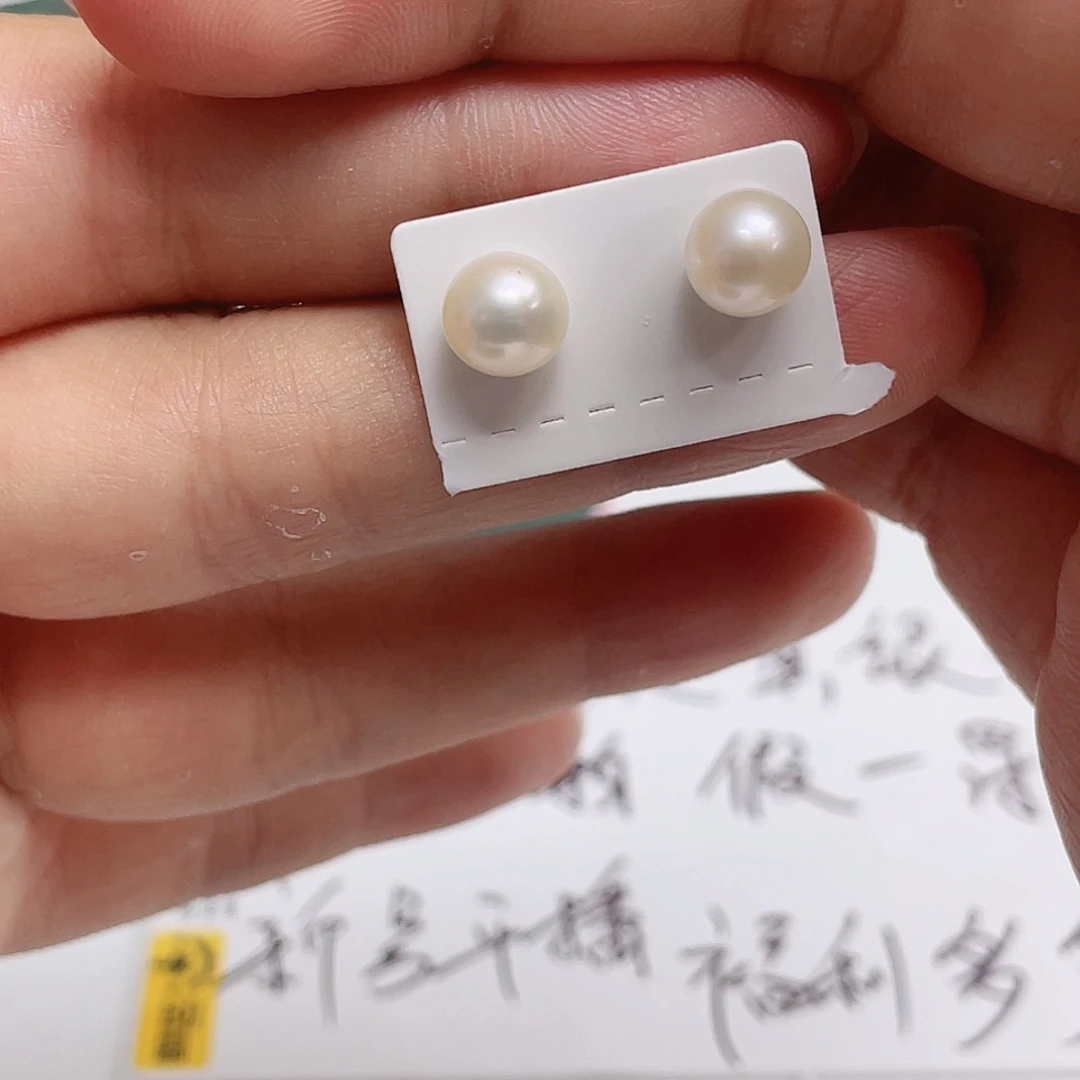 银S925镶嵌淡水珍珠耳饰胡*森