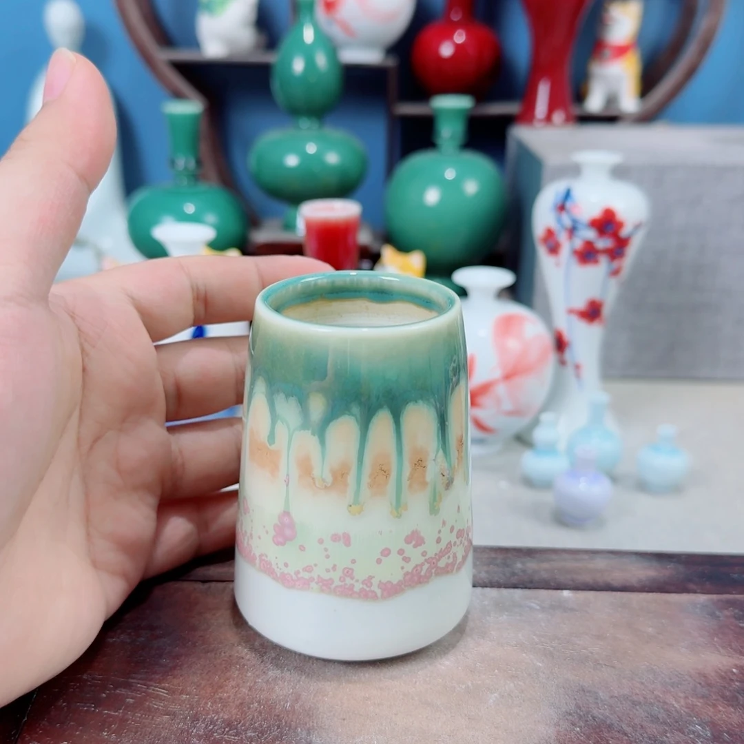 陶瓷手工小花器摆件