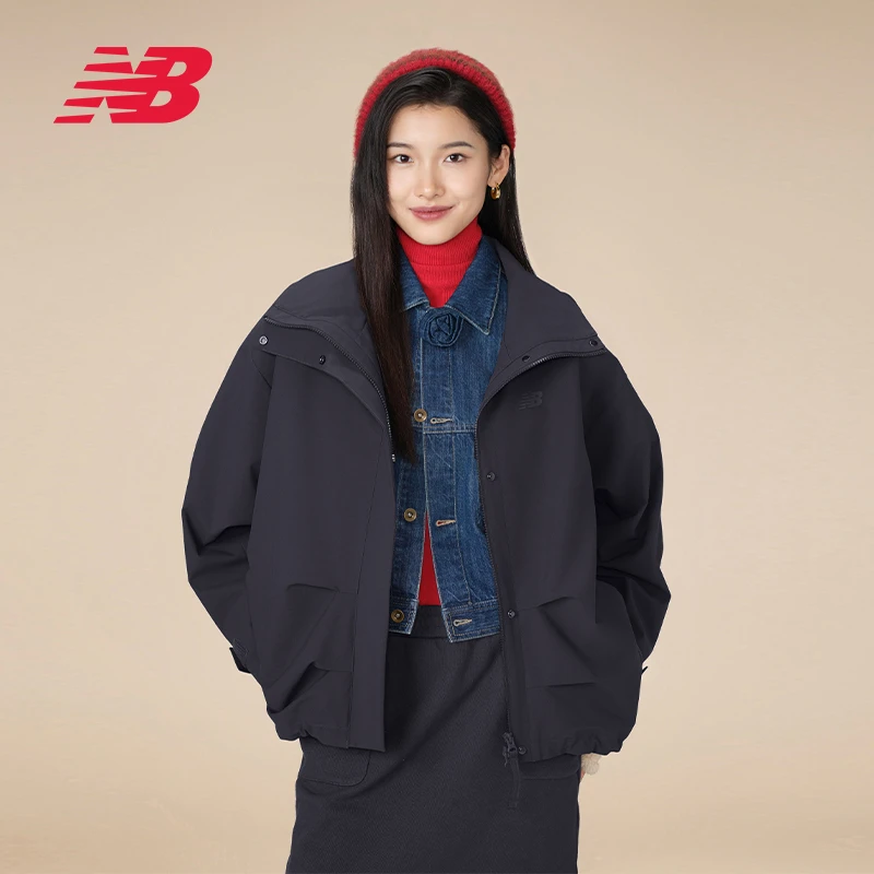 【流光风】NB官方25夏新款女运动休闲短款夹克外套NAF17082