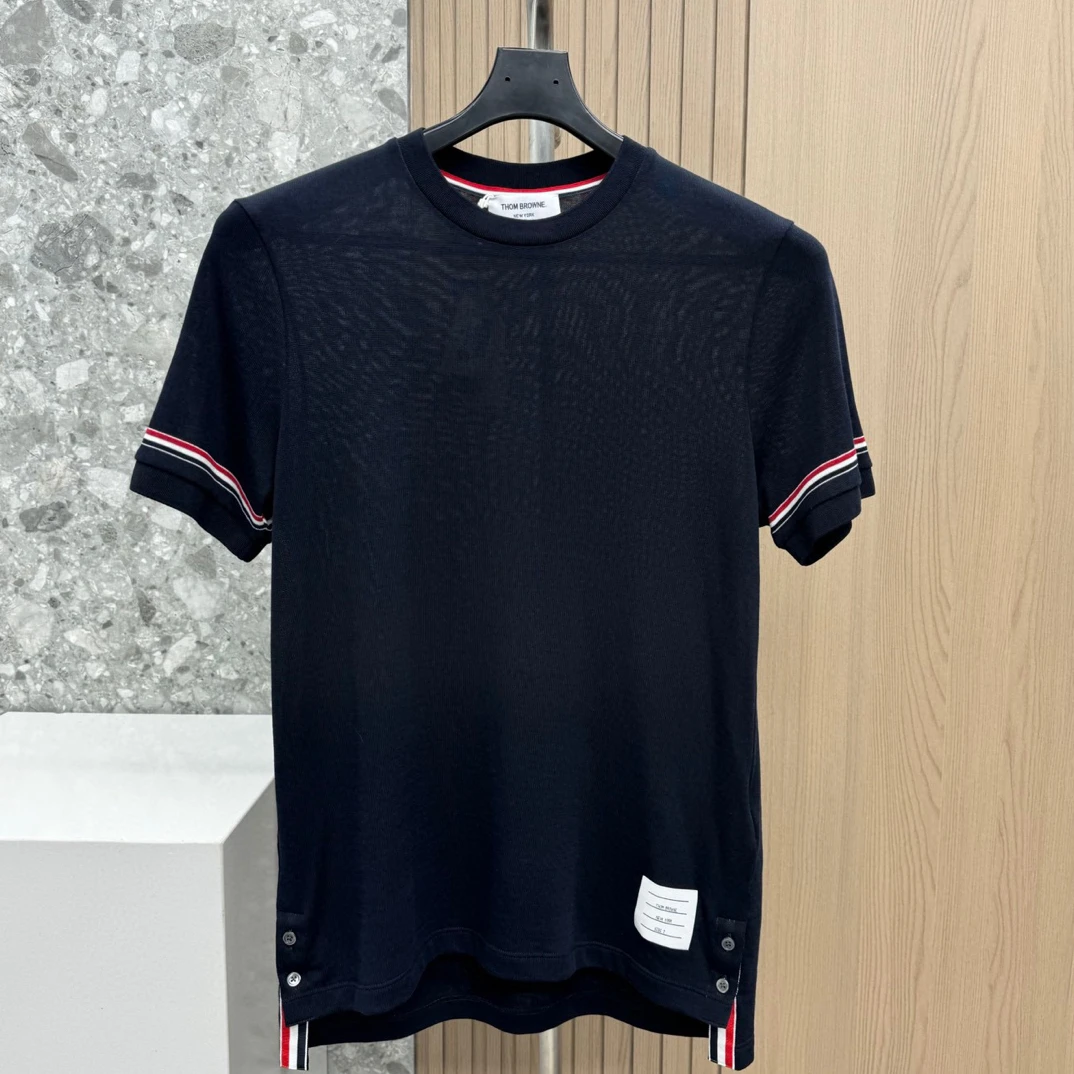 全新未使用 THOMBROWNE 133188 男款海岛棉针织T恤