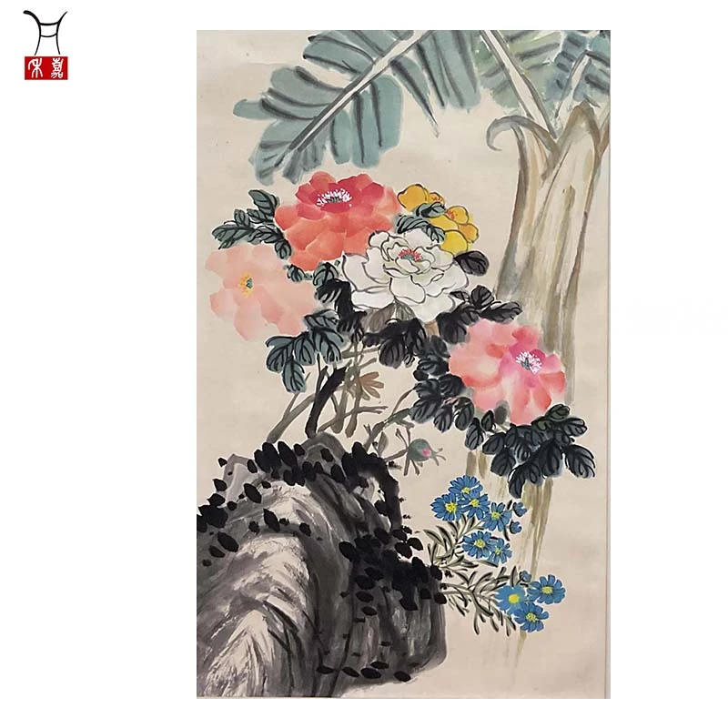 K1008花卉立轴96x43/3.7平尺