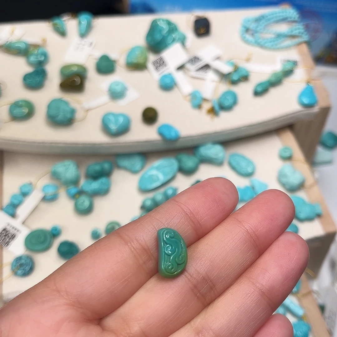 好****绿松石未镶嵌珠宝半成品