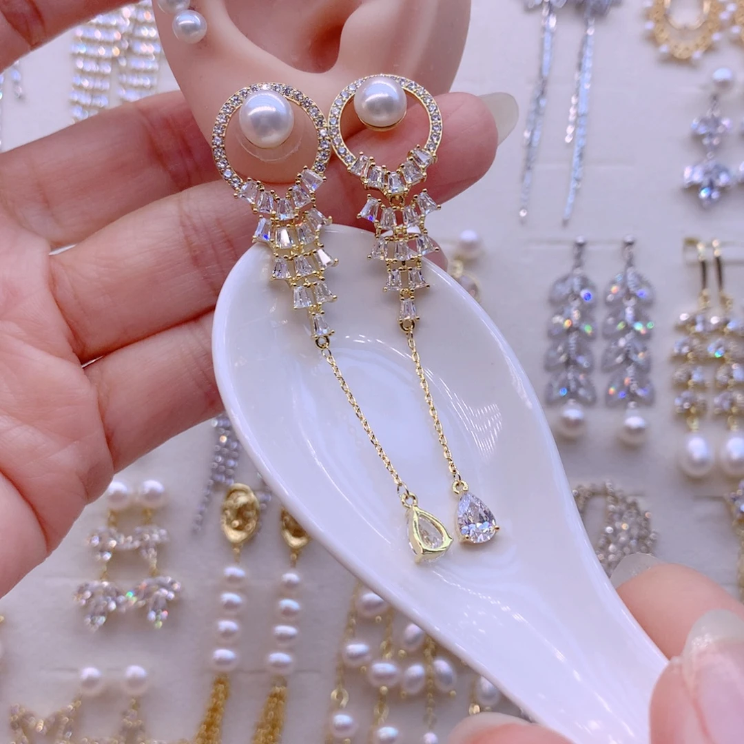 耳饰淡水珍珠合金