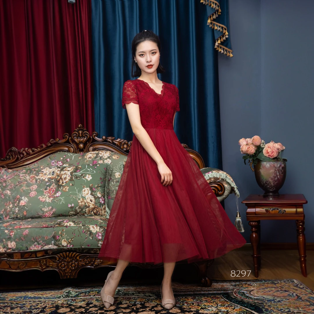 宽松腰包袖套头碎花长裙连衣裙小个子气质婚礼服夏季大码显瘦长款