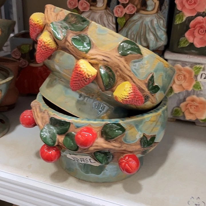 粗陶材质多肉花盆