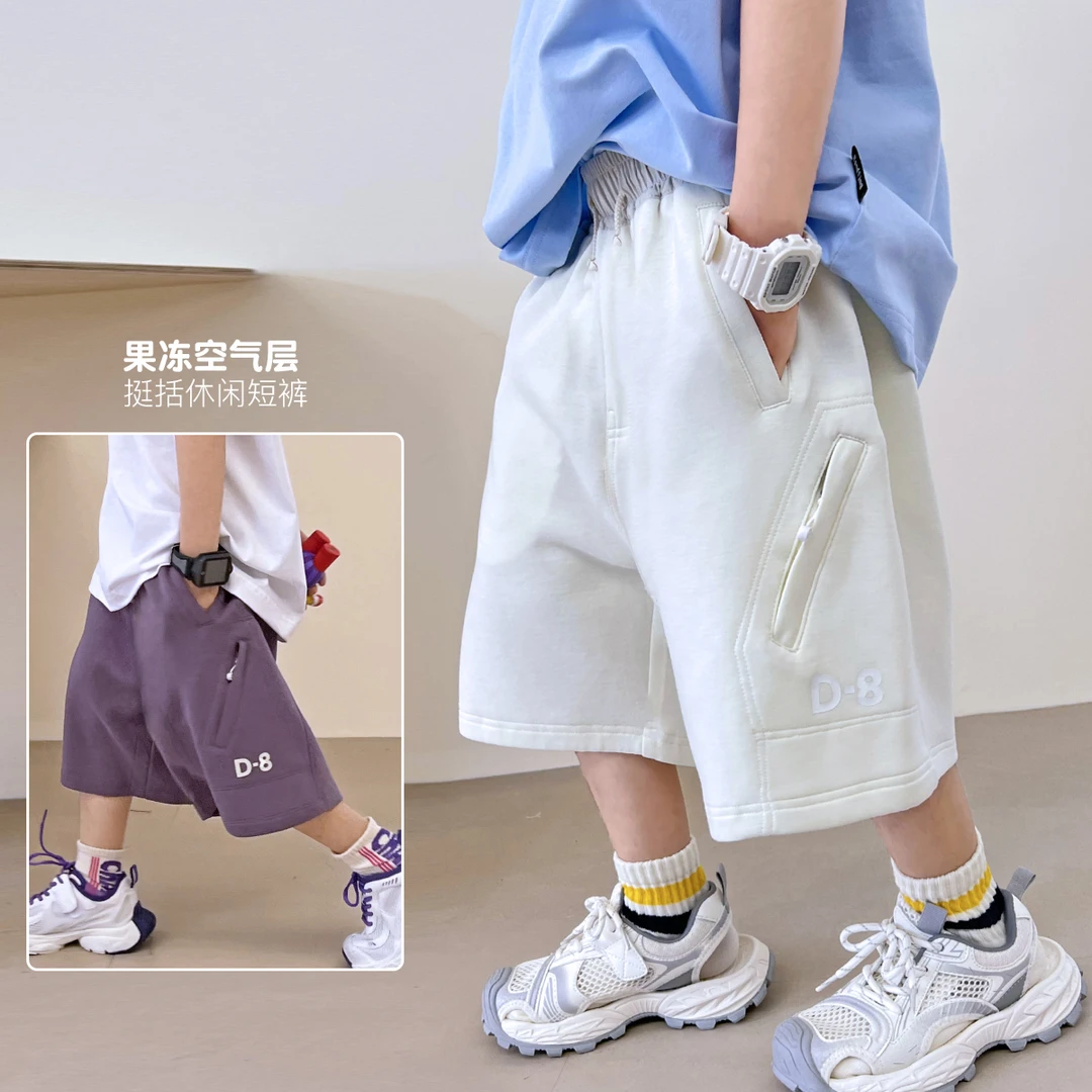 儿童裤子休闲运动短裤夏装卫裤中大童新款洋气五分裤 5065102O0