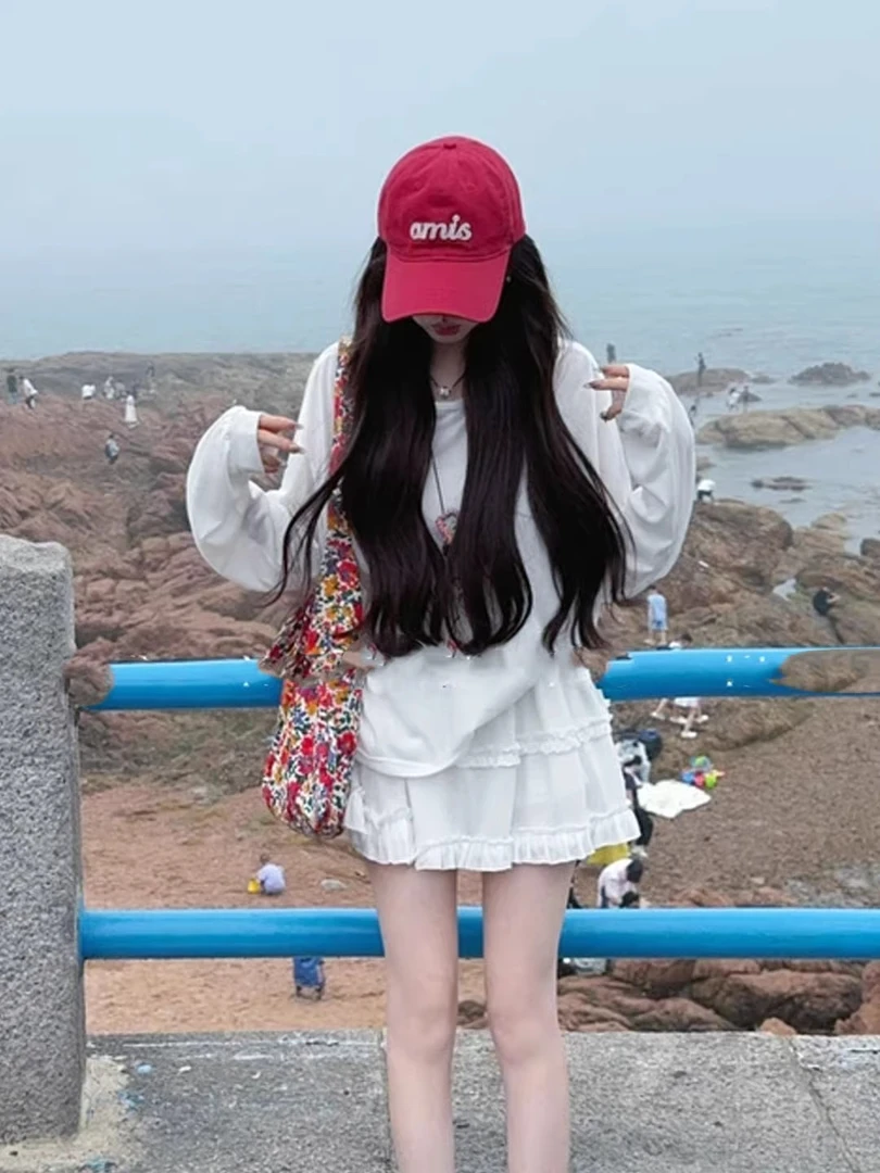 夏日ootd穿搭一整套时尚休闲小个子防晒上衣半身裙两件套装女夏季