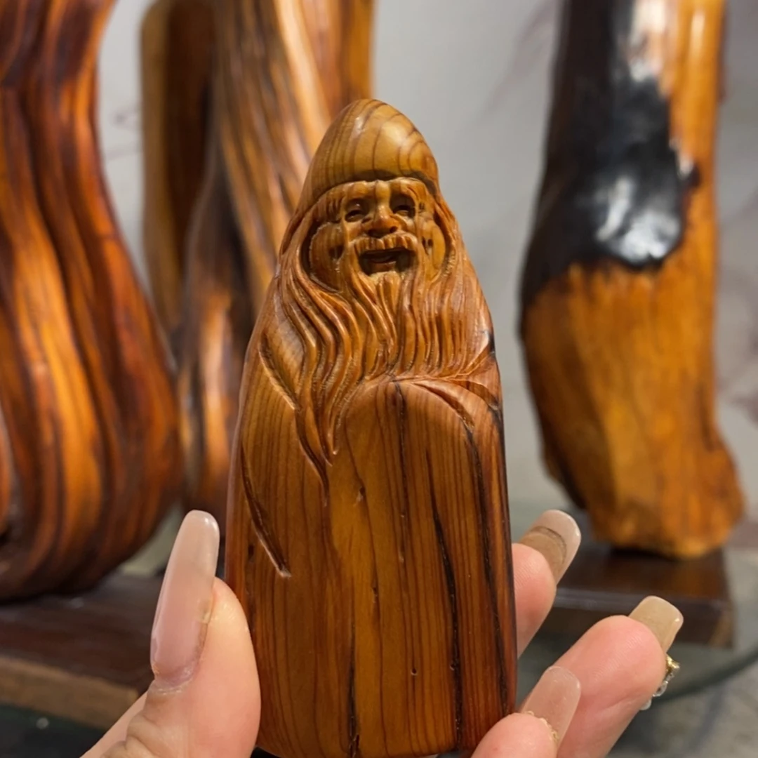 【闪购商品】柏木（崖柏）根雕木雕工艺品摆件创意，满十送一手把件