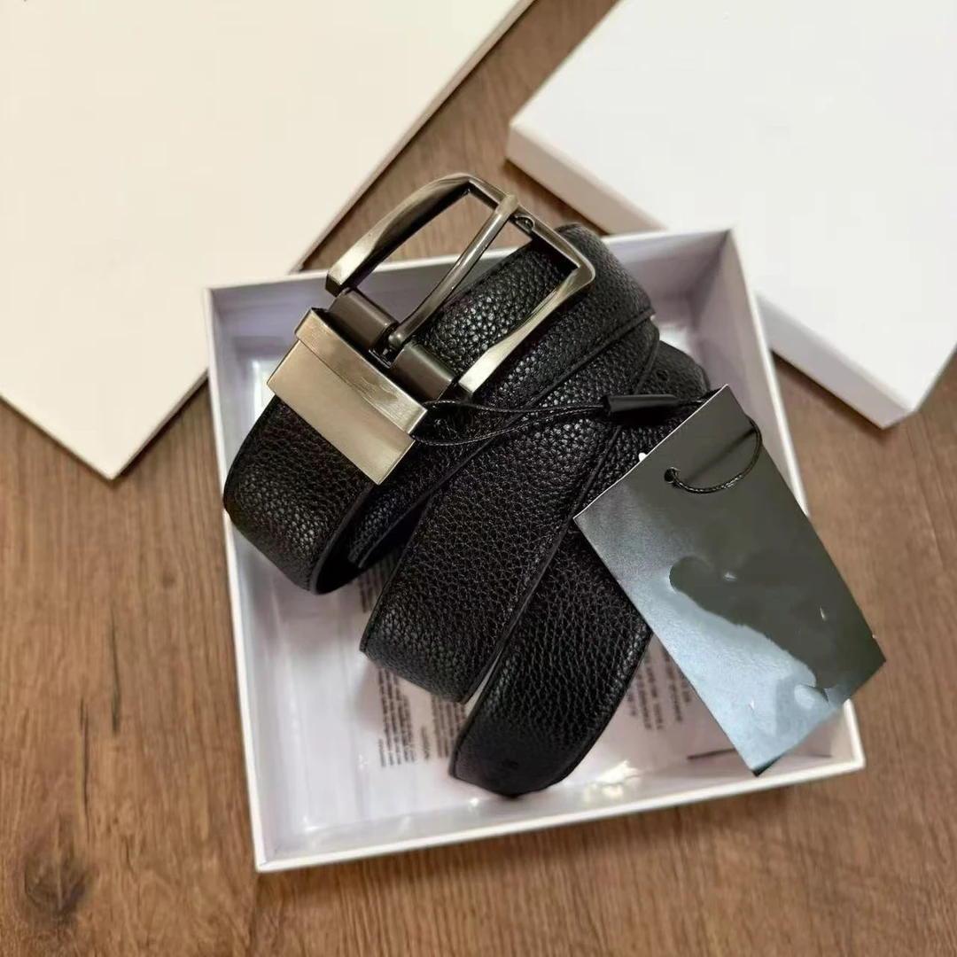 男士针扣妞皮腰带/尼