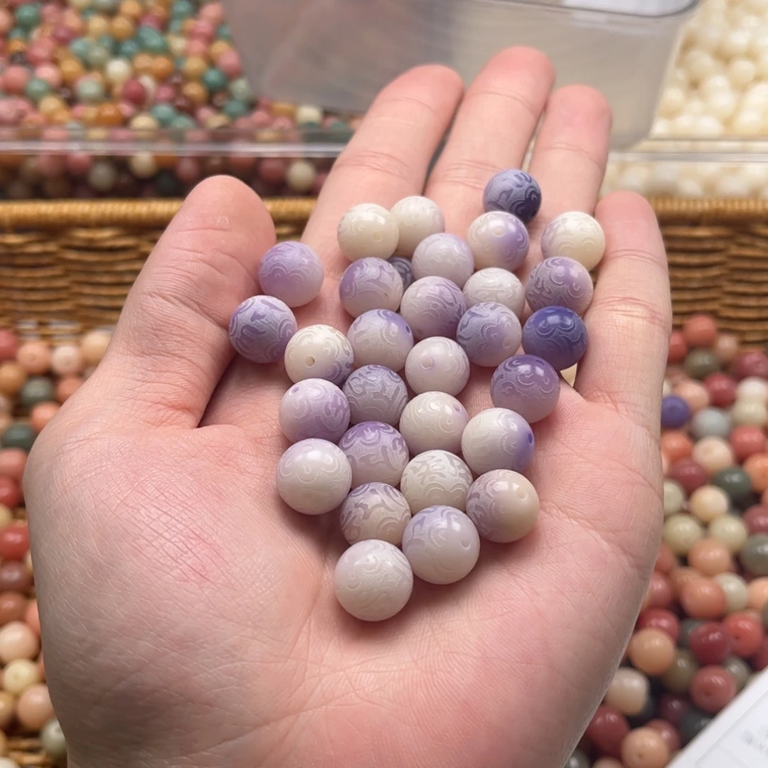 【闪购商品】白玉菩提吊坠z11-12/100+50颗微瑕六字