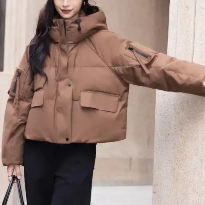 2025年新款冬季时尚保暖韩版棉服女宽松气质休闲短款加厚棉衣外套