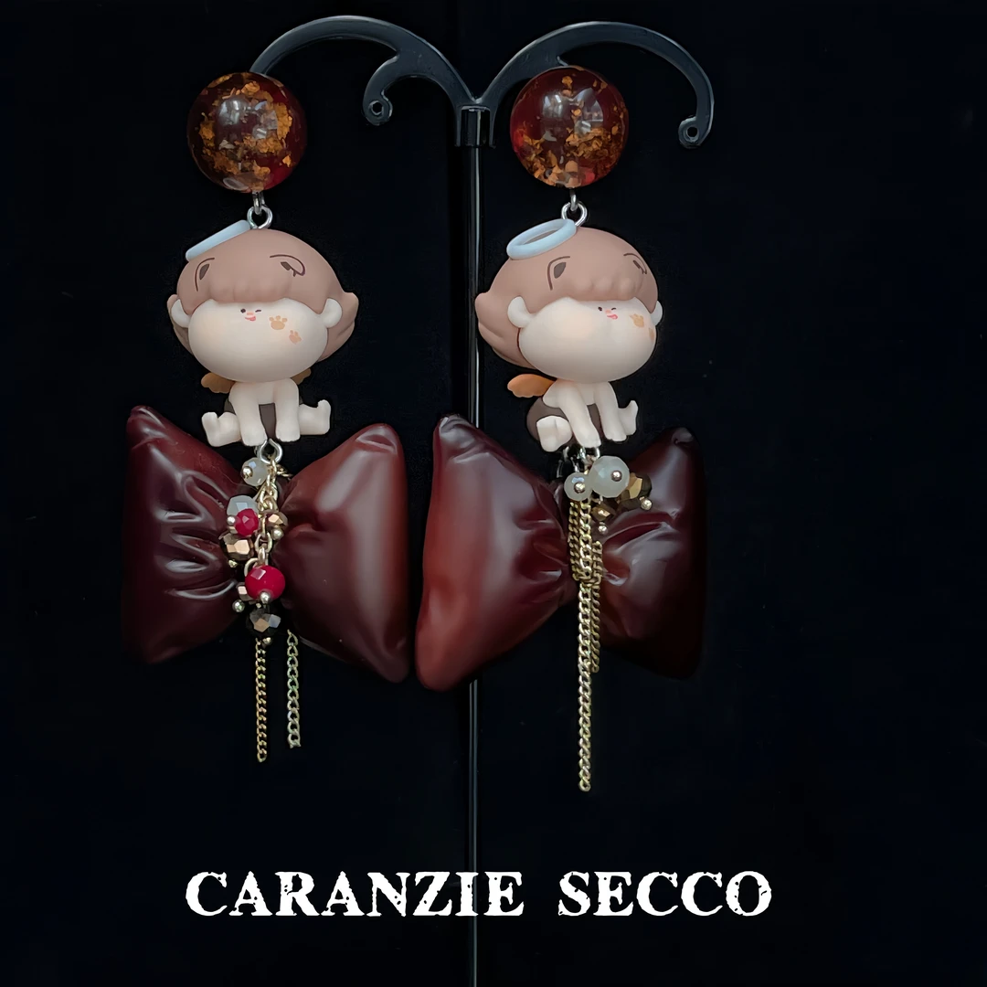 GSRANZIE SECCO 非金属树脂耳饰 【3081】原创设计小众手工手办耳环