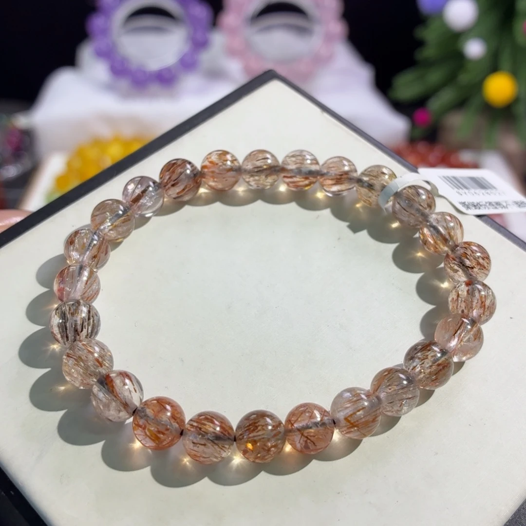 手串未镶嵌水晶黑金超七7+