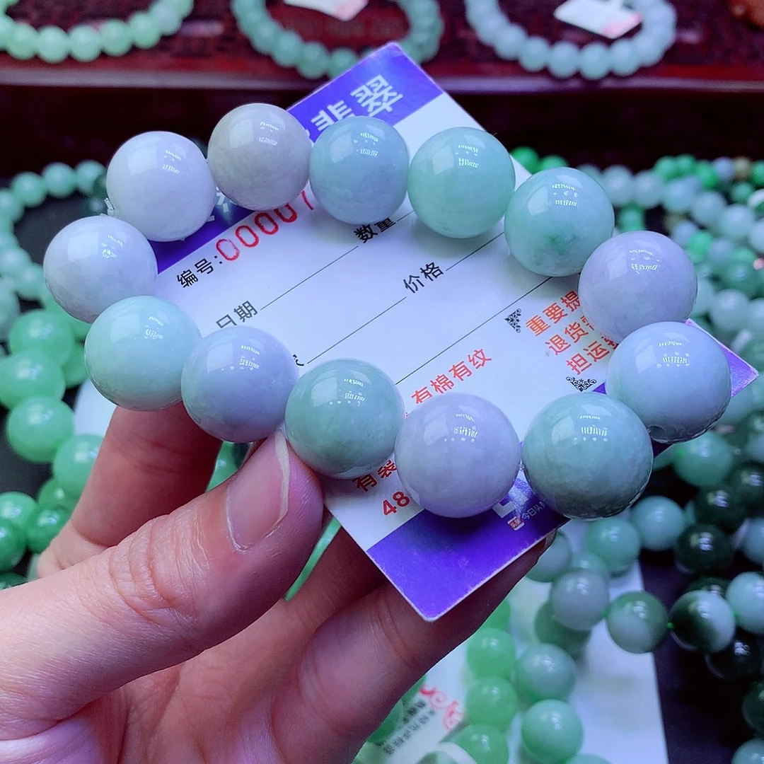 翡翠未镶嵌毛衣链