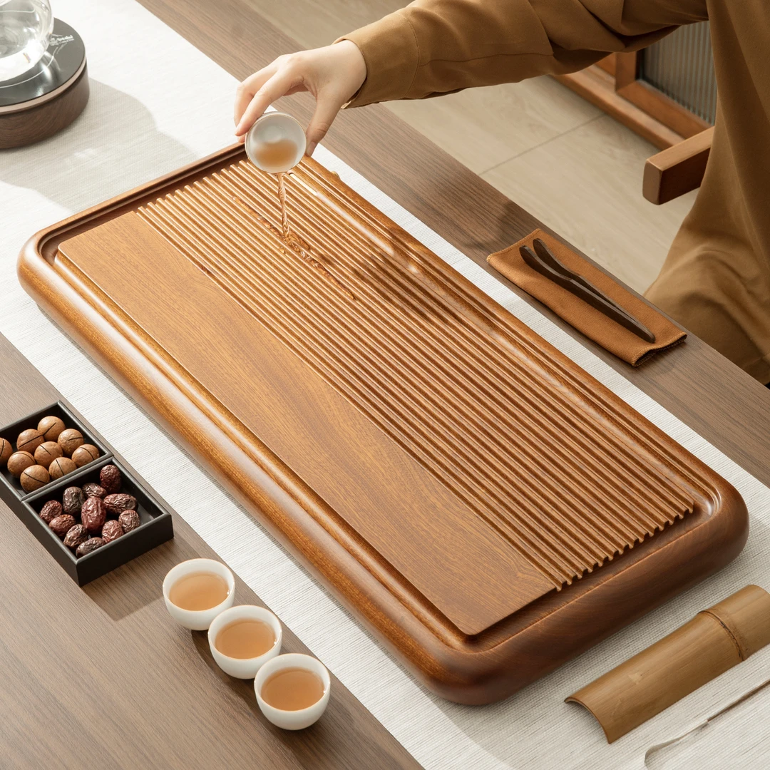 雅韵花梨木90*40实木茶盘家用经典整块办公室茶盘