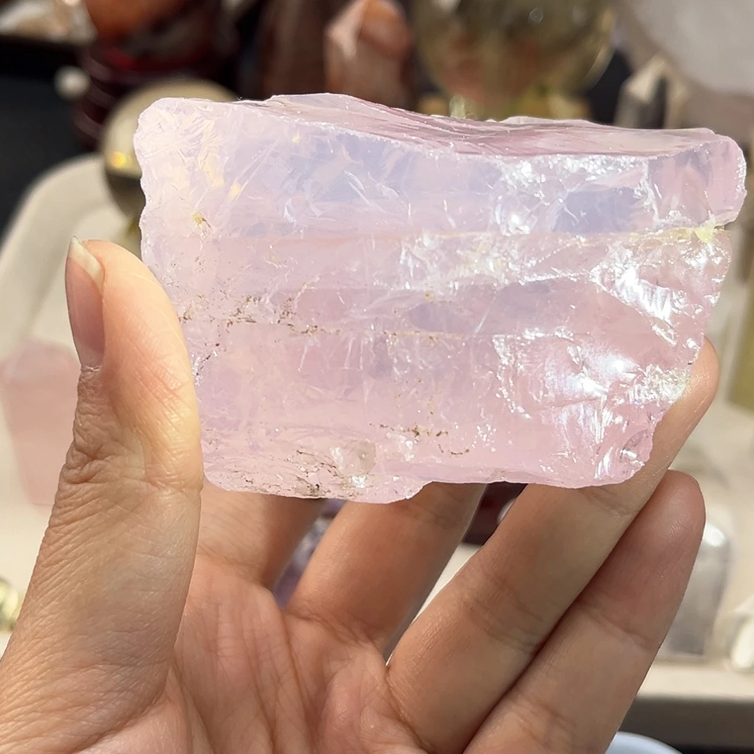 珠宝半成品水晶未镶嵌96冰粉原石块