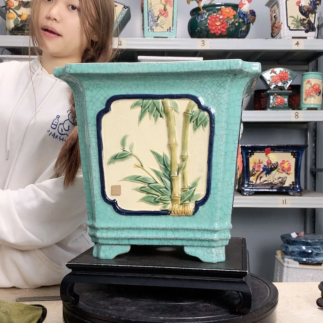 丝**神实物拍摄湾盆石湾盆