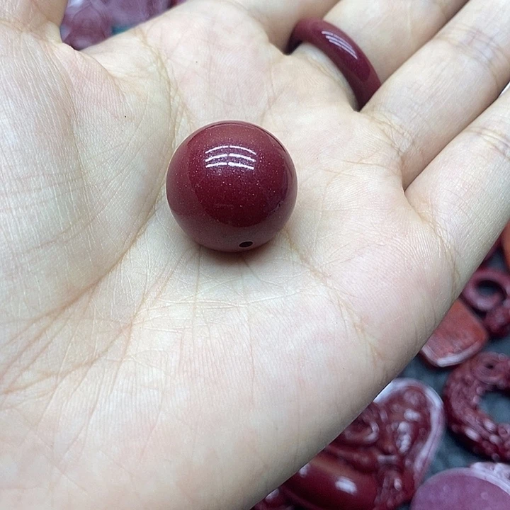 天然辰砂007朱砂锁骨链