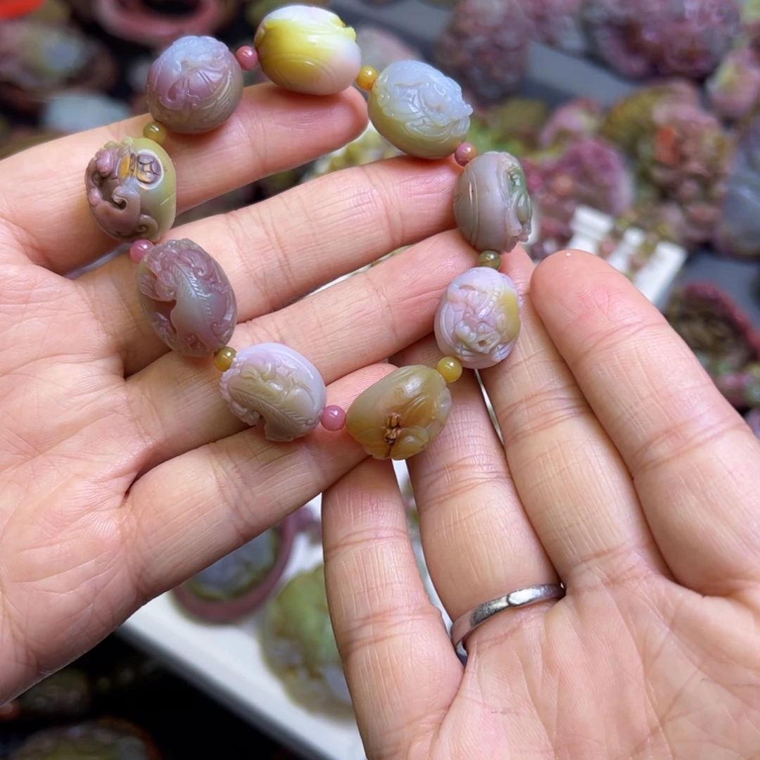 玛瑙/玉髓手链未镶嵌