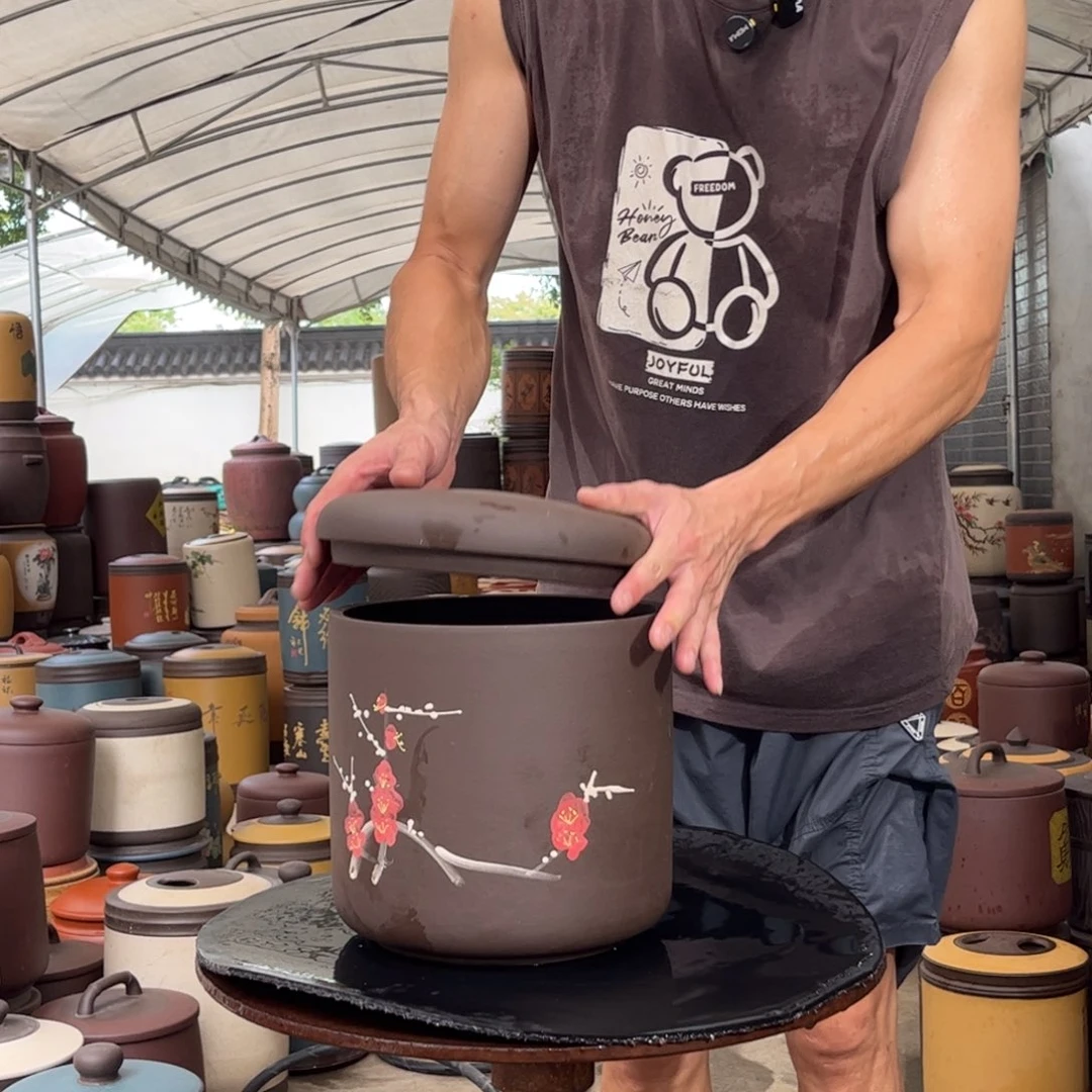 紫砂茶叶罐8 饼茶叶罐