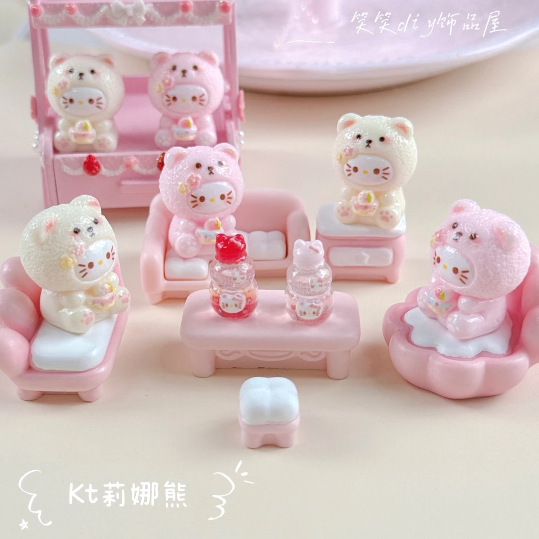 【笑笑定制—KT莉娜熊】diy树脂小饰品/食完/手工摆件