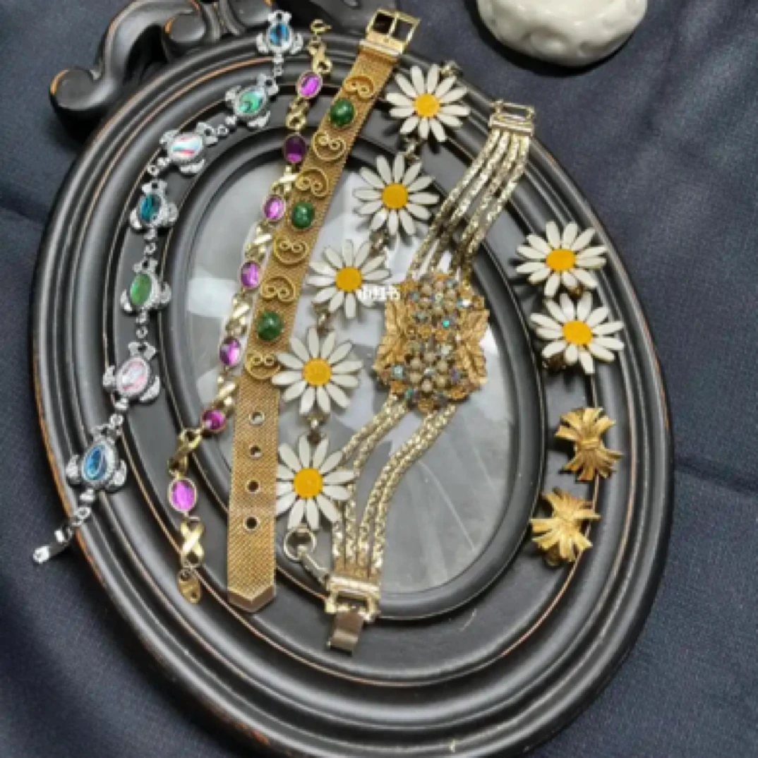 合金仿珍珠项链 110-200合金亚克力项链 合金项链 中古饰品