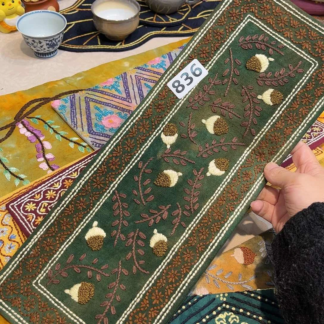 规格14.40刺子绣茶席