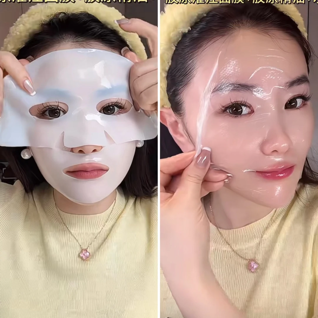 高配版童颜胶原炮胶原蛋白灌注面膜水光肌抗皱抬头纹法令纹鱼尾纹