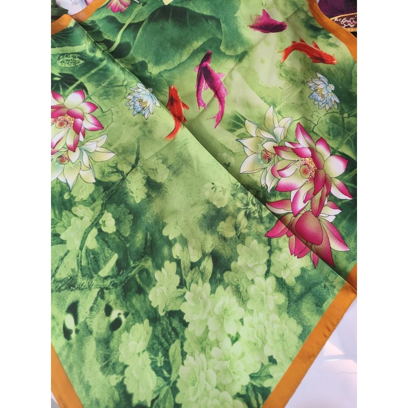 （107）高档丝巾围巾女士披肩新款素雅百搭防晒优雅气质