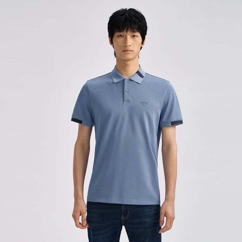 专柜春夏/柒牌/蚕丝短袖POLO衫/726T72310