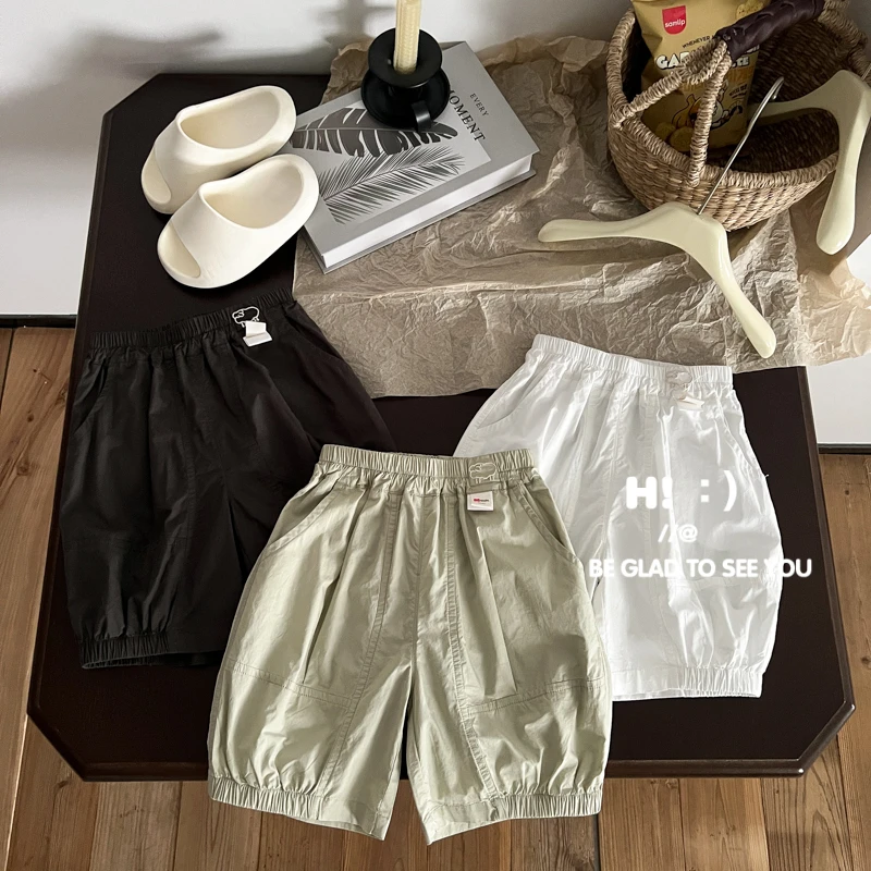 现货【百分百棉】郝叔童品夏季新款高货2025男童休闲棉布裤HZ52202