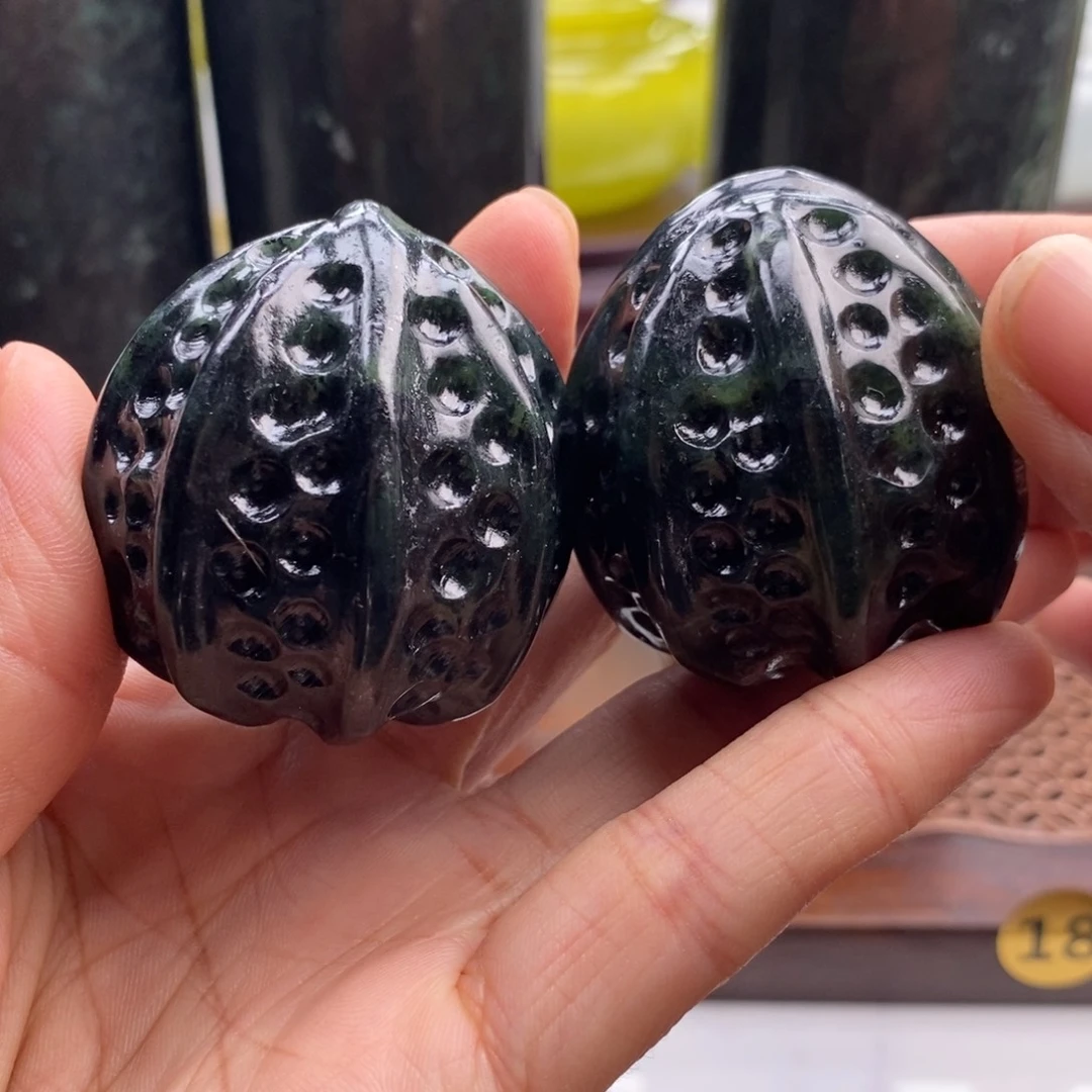 文***y岫玉未镶嵌四大名玉把件