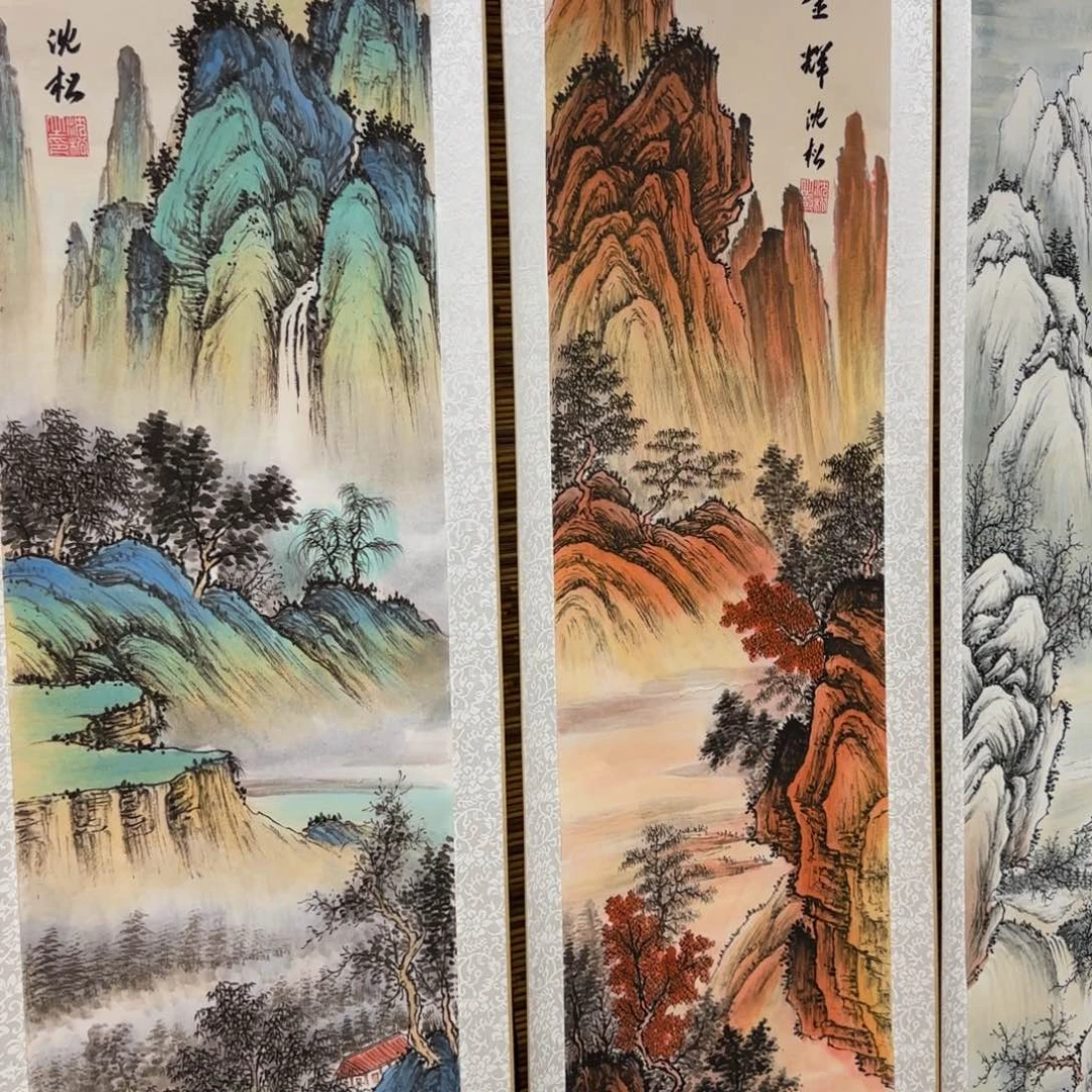 用***7QB四幅一套作品！带证书！只限一单