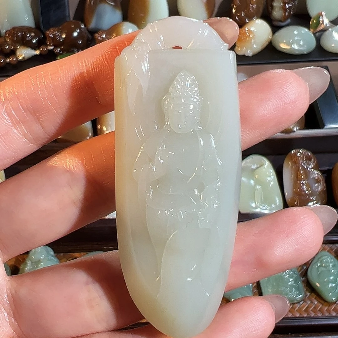 和田玉未镶嵌颈饰