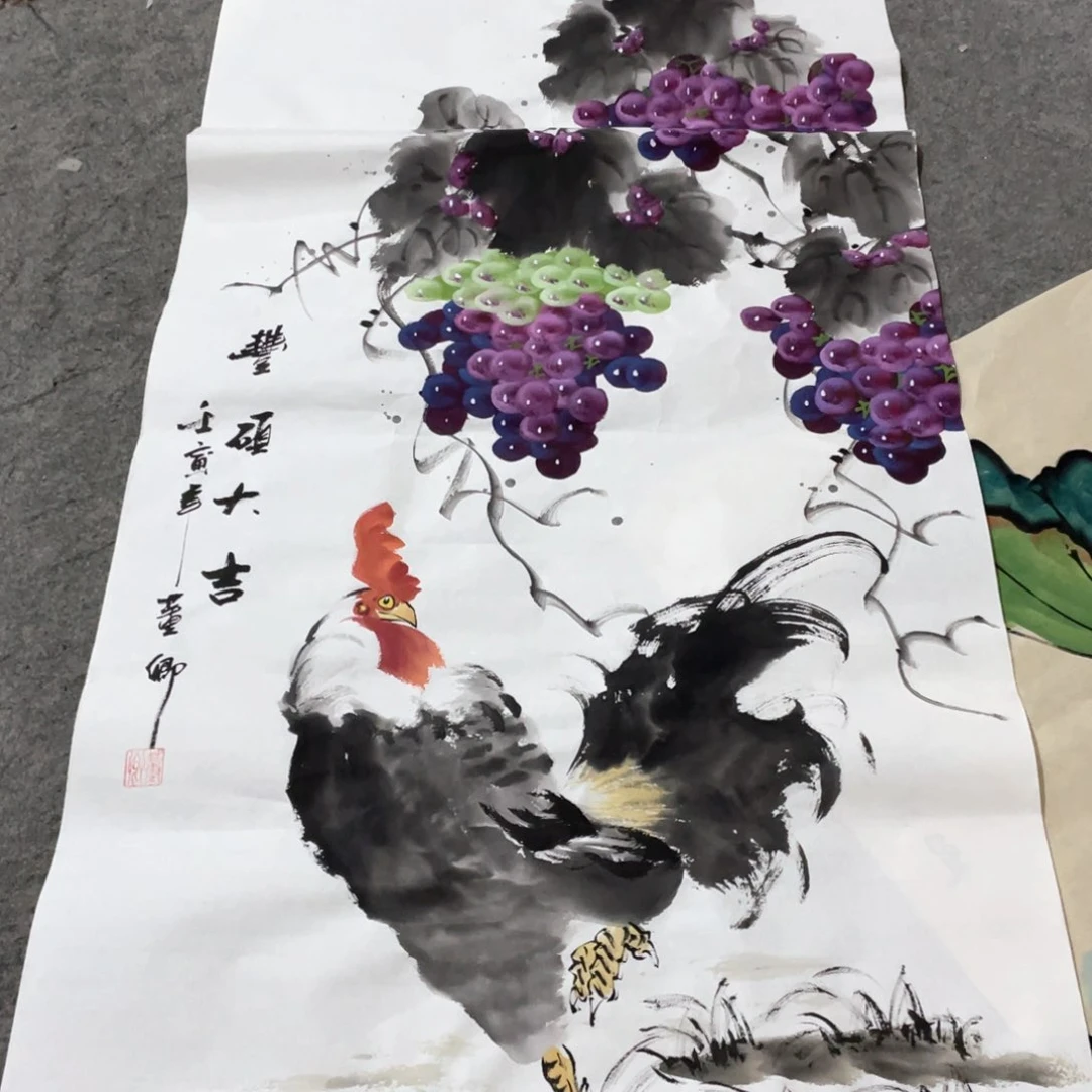 国画国画作品画心一张