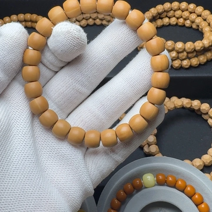 森***.猴头核桃手串直切猴头龙岩料10.1尺寸天花板