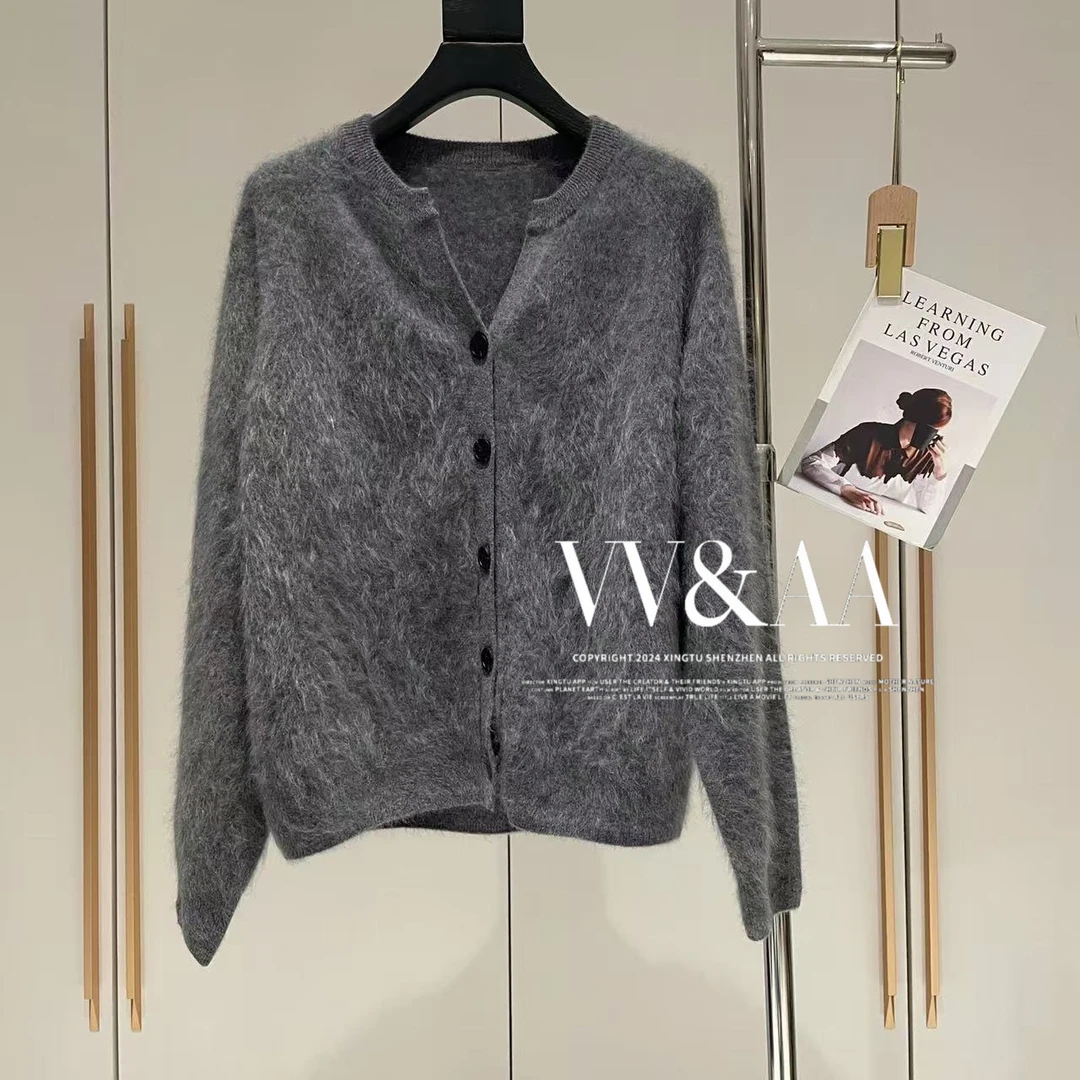 VV&AA 秋冬新款软糯奢软体验感V领毛开衫 YS2951