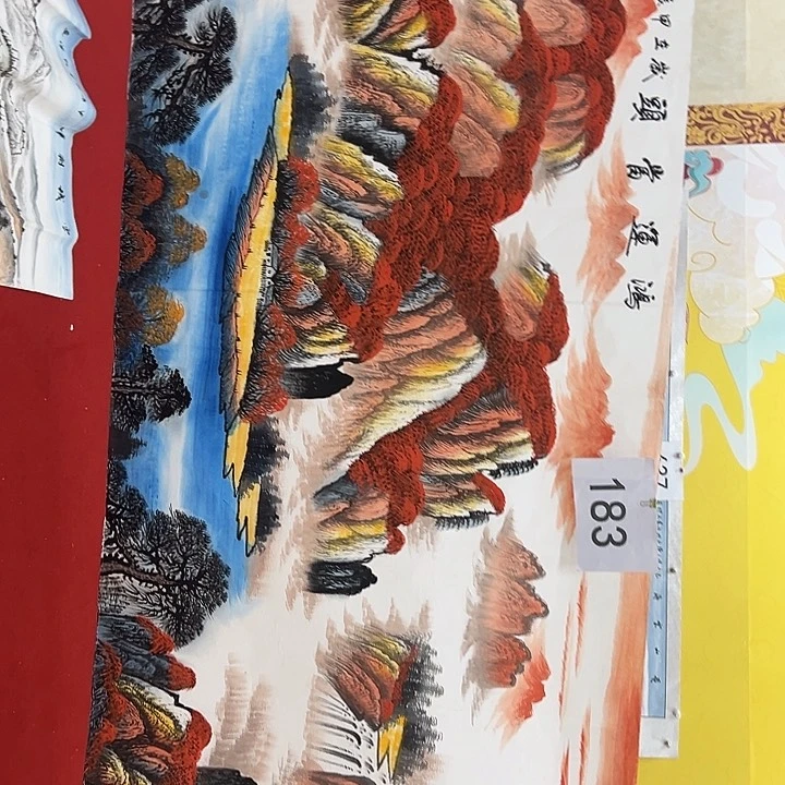 国画新年快乐纯手绘纯手工