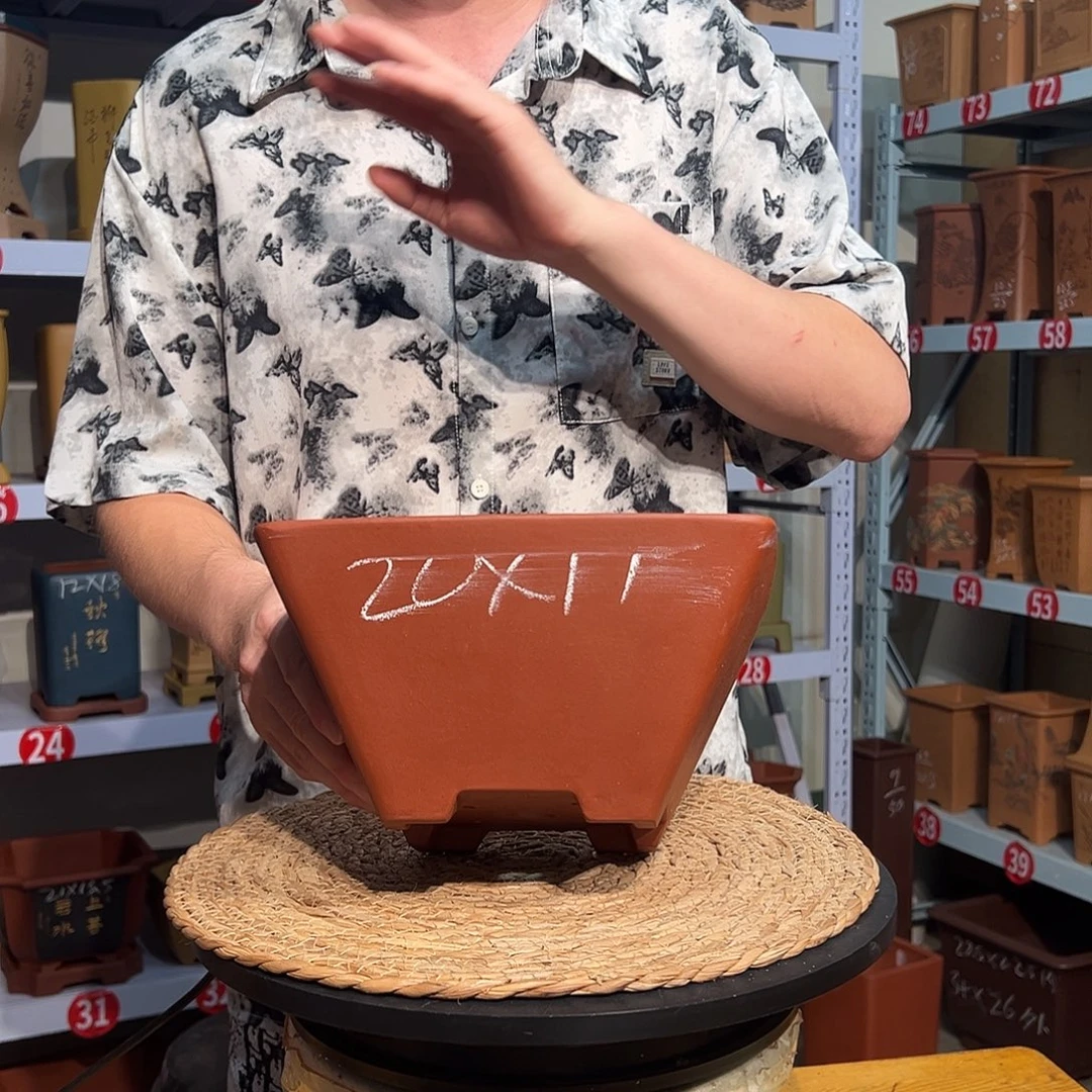 天心紫砂手工花盆